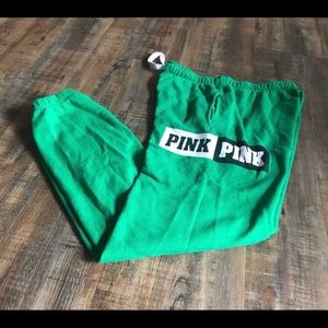 Victoria’s Secret PINK green sweats (Small)